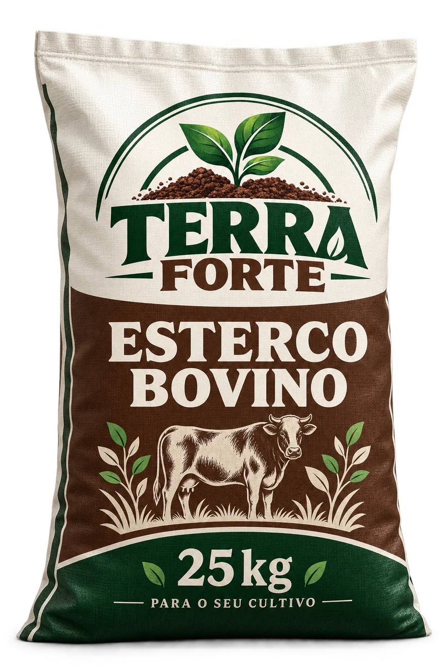 Proposta da embalagem Terra Forte Esterco Bovino, 25 kg